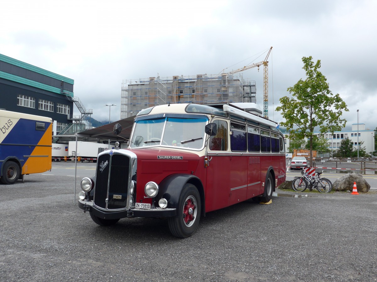 (163'551) - Aus der Schweiz: Morger, Horgenberg - ZH 73'310 - Saurer/T�scher (ex P 23'167; ex Casper, Lenzerheide) am 16. August 2015 in Schaan, Wohnbustreffen