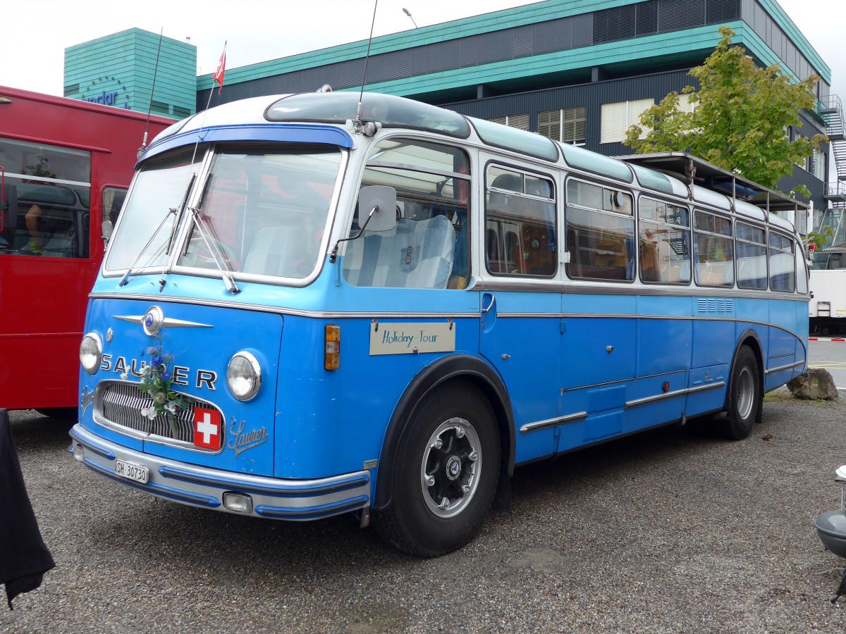 (163'569) - Aus der Schweiz: Bolliger, Stetten - SH 30'730 - Saurer/R&J (ex Sol�r+Fontana, Ilanz Nr. 8) am 16. August 2015 in Schaan, Wohnbustreffen