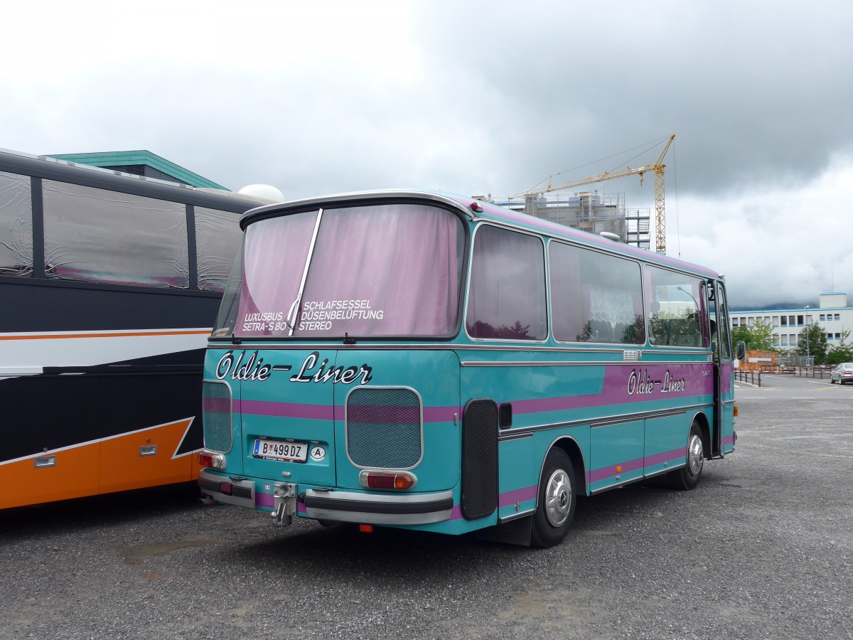 (163'583) - Aus Oesterreich: W�stner, Bezau - B 499 DZ - Setra am 16. August 2015 in Schaan, Wohnbustreffen