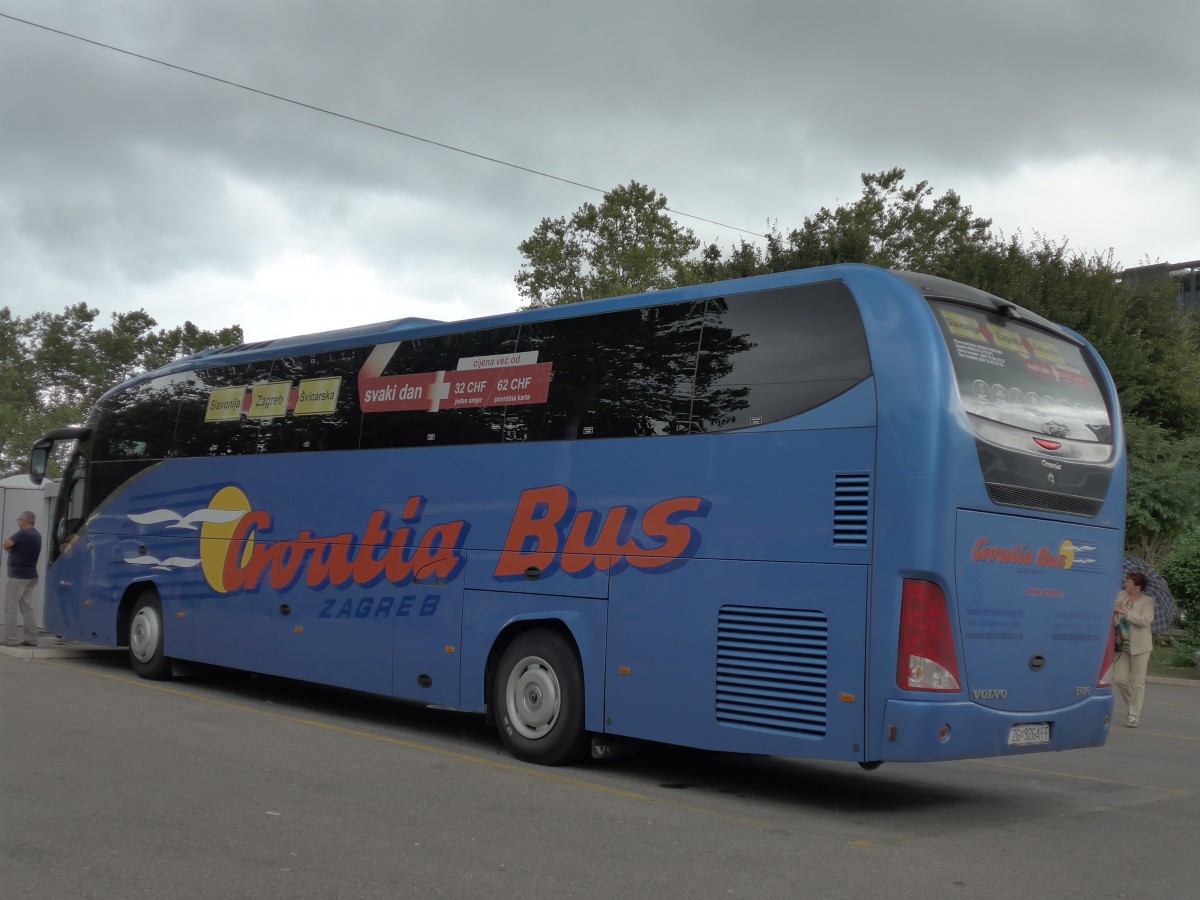 (163'609) - Aus Kroatien: Croatia Bus, Zagreb - ZG 9264-FF - Volvo/Atomic am 16. August 2015 in Z�rich, Sihlquai
