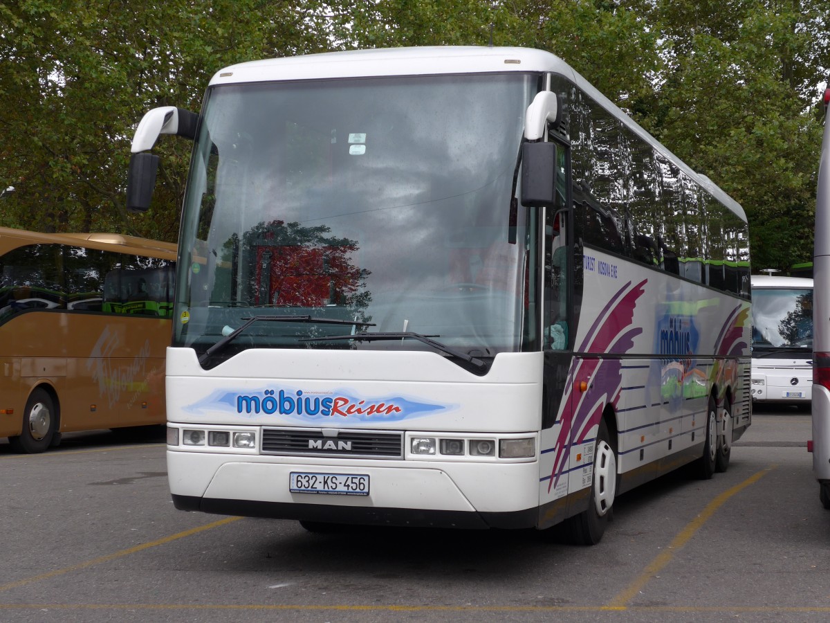 (163'615) - Aus dem Kosovo: Turist Kosovare - 632-KS-456 - MAN (ex M�bius, D-Herne) am 16. August 2015 in Z�rich, Sihlquai