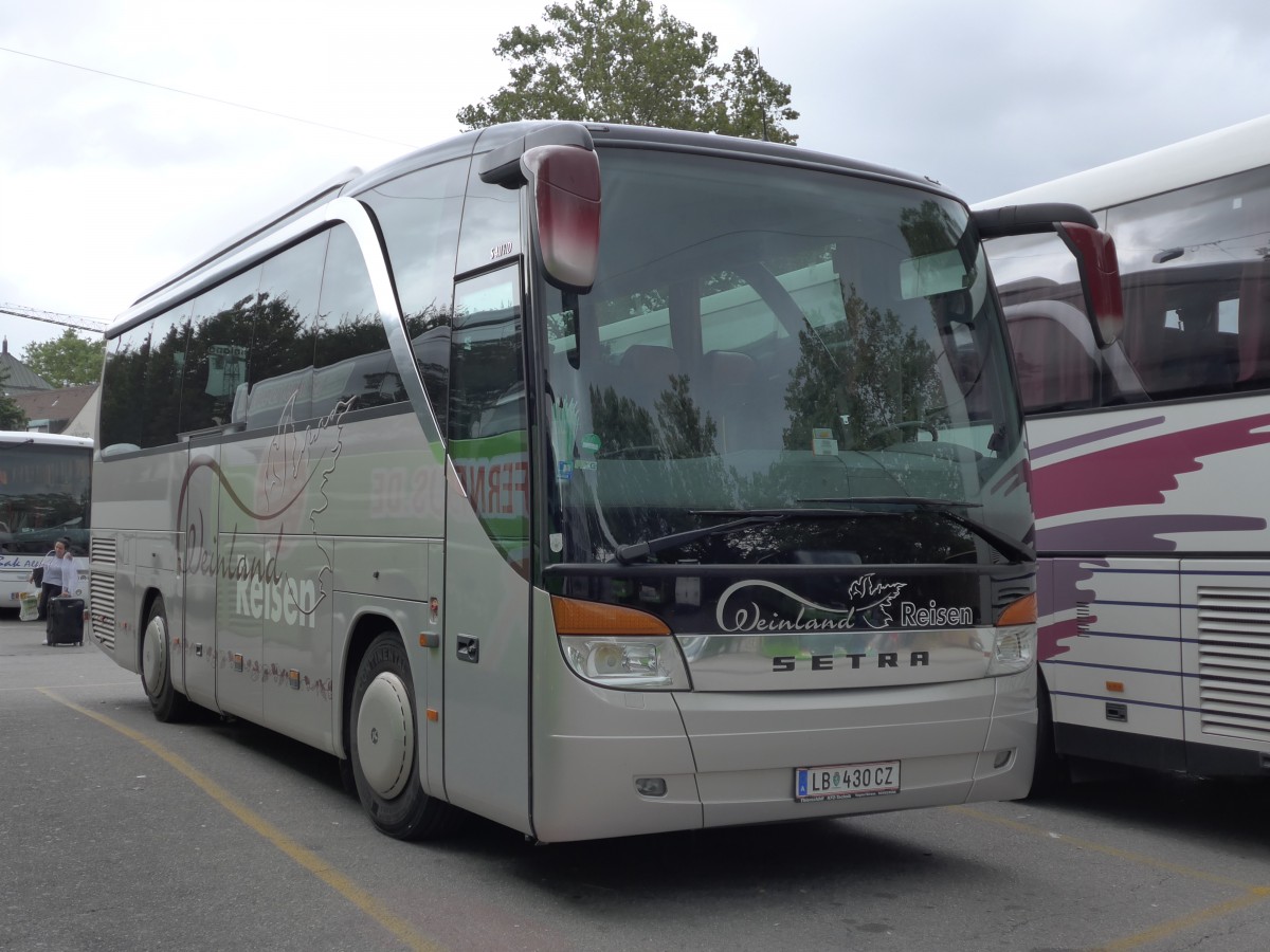 (163'616) - Aus Oesterreich: Weinland Reisen, Leibnitz - LB 430 CZ - Setra am 16. August 2015 in Z�rich, Sihlquai