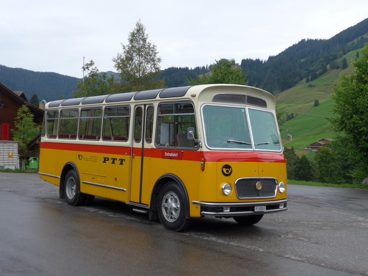 (163'797) - Rentsch, Gunten -  P 23'203  - FBW/Gangloff (ex P 23'203; ex P 21'003) am 23. August 2015 in Habkern, Z�undli
