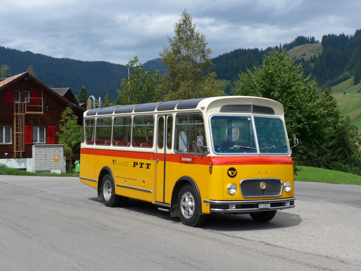 (163'801) - Rentsch, Gunten -  P 23'203  - FBW/Gangloff (ex P 23'203; ex P 21'003) am 23. August 2015 in Habkern, Z�undli