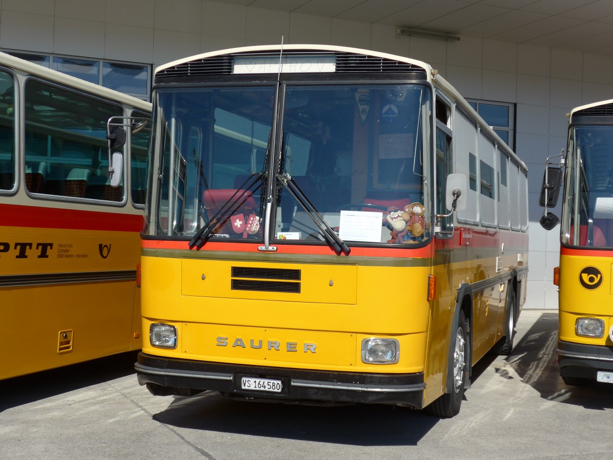 (163'886) - Maillard, Evol�ne - VS 164'580 - Saurer/T�scher (ex Segessenmann, Burgistein; ex P 24'229) am 29. August 2015 in Oberkirch, CAMPUS Sursee