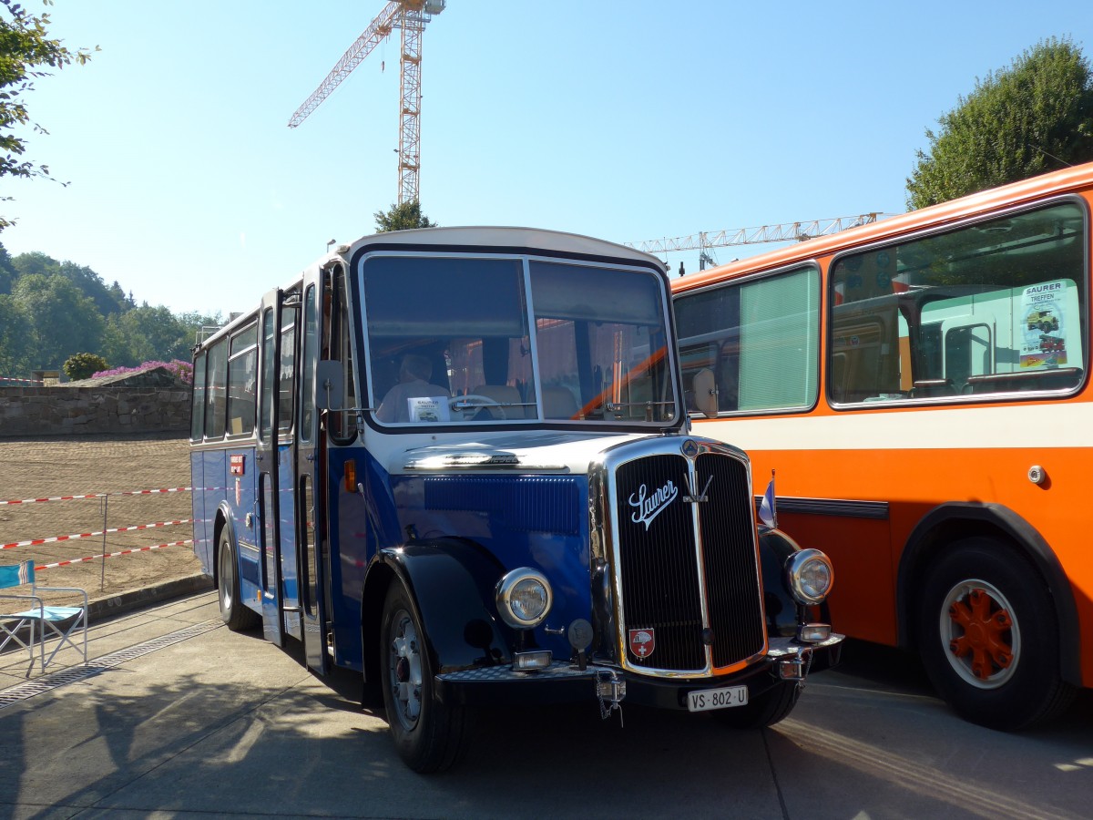 (163'915) - Suter, Savi�se - VS 802 U - Saurer/R&J (ex ATJ Vaulion; ex TPC Aigle; ex Bressoud, Torgon) am 29. August 2015 in Oberkirch, CAMPUS Sursee