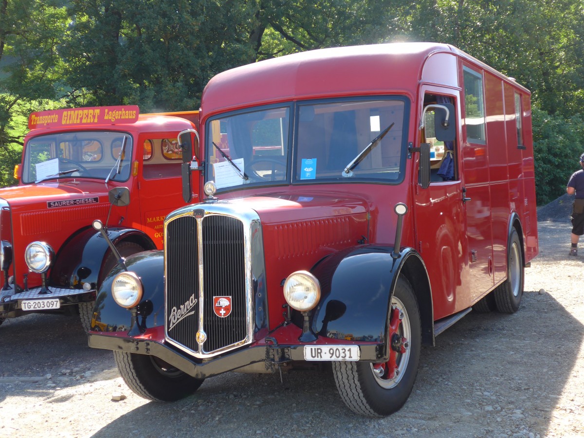 (163'963) - Schuler, Amsteg - UR 9031 - Berna/Hess (ex H�fliger, Luzern; ex M+3143) am 29. August 2015 in Oberkirch, CAMPUS Sursee