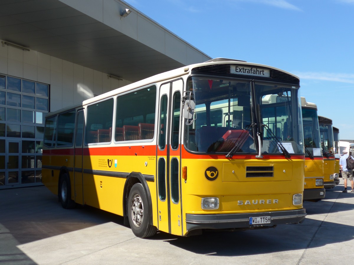 (164'205) - Aus Deutschland: Wittgen, Wiesbaden - WI-TT 5H - Saurer/T�scher (ex Sch�r, Aegerten; ex P 24'239) am 29. August 2015 in Oberkirch, CAMPUS Sursee