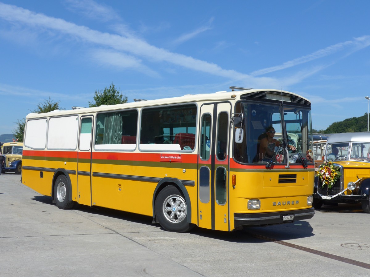 (164'212) - Maillard, Evol�ne - VS 164'580 - Saurer/T�scher (ex Segessenmann, Burgistein; ex P 24'229) am 29. August 2015 in Oberkirch, CAMPUS Sursee