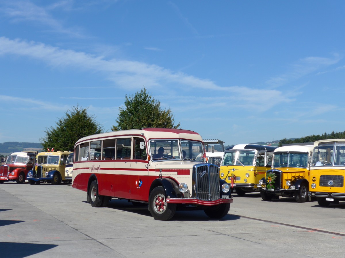 (164'229) - Knecht, Windisch - AG 9479 U - Saurer/T�scher (ex Schweizer Armee; ex P 23'073) am 29. August 2015 in Oberkirch, CAMPUS Sursee
