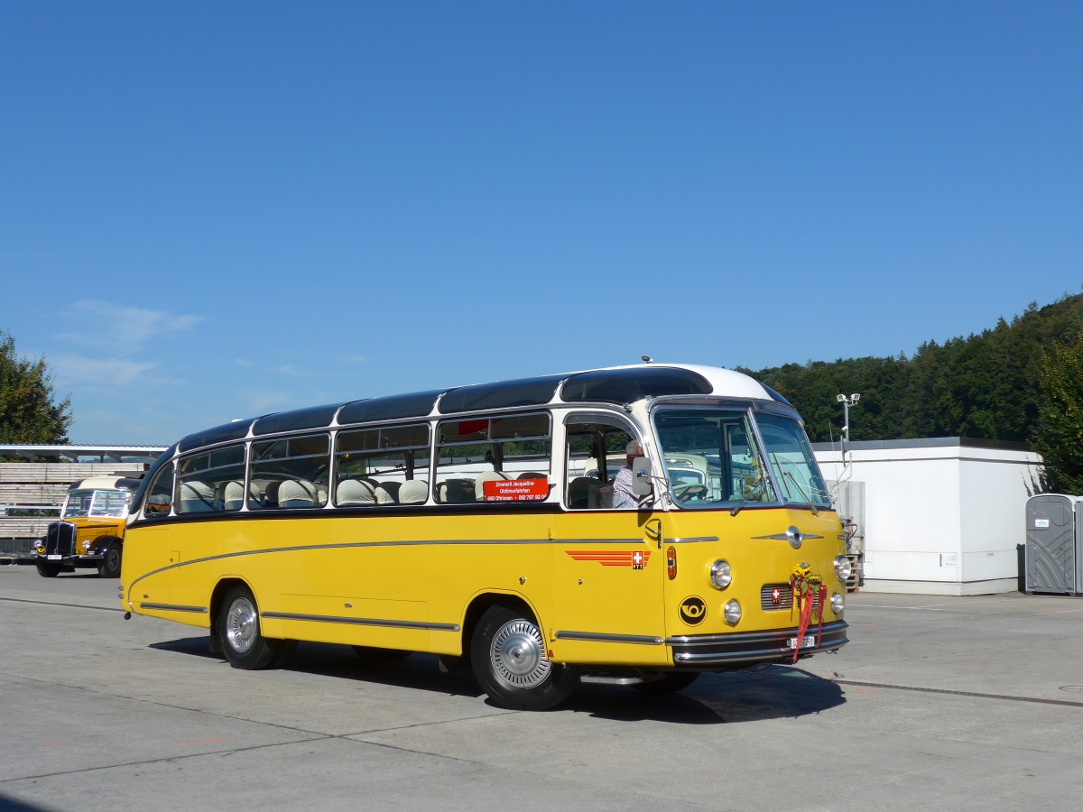 (164'244) - Zimmerli J., Oftringen - AG 57'298 - Berna/T�scher (ex Stutz, Oberlunkhofen; ex Leu, Schongau; ex Wicki, Bremgarten; ex P 22'054; ex P 20'704) am 29. August 2015 in Oberkirch, CAMPUS Sursee