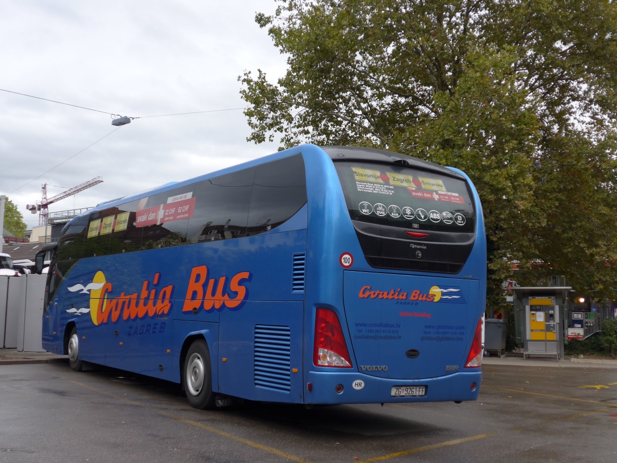 (164'951) - Aus Kroatien: Croatia Bus, Zagreb - ZG 9261-FF - Volvo/Atomic am 17. September 2015 in Z�rich, Sihlquai