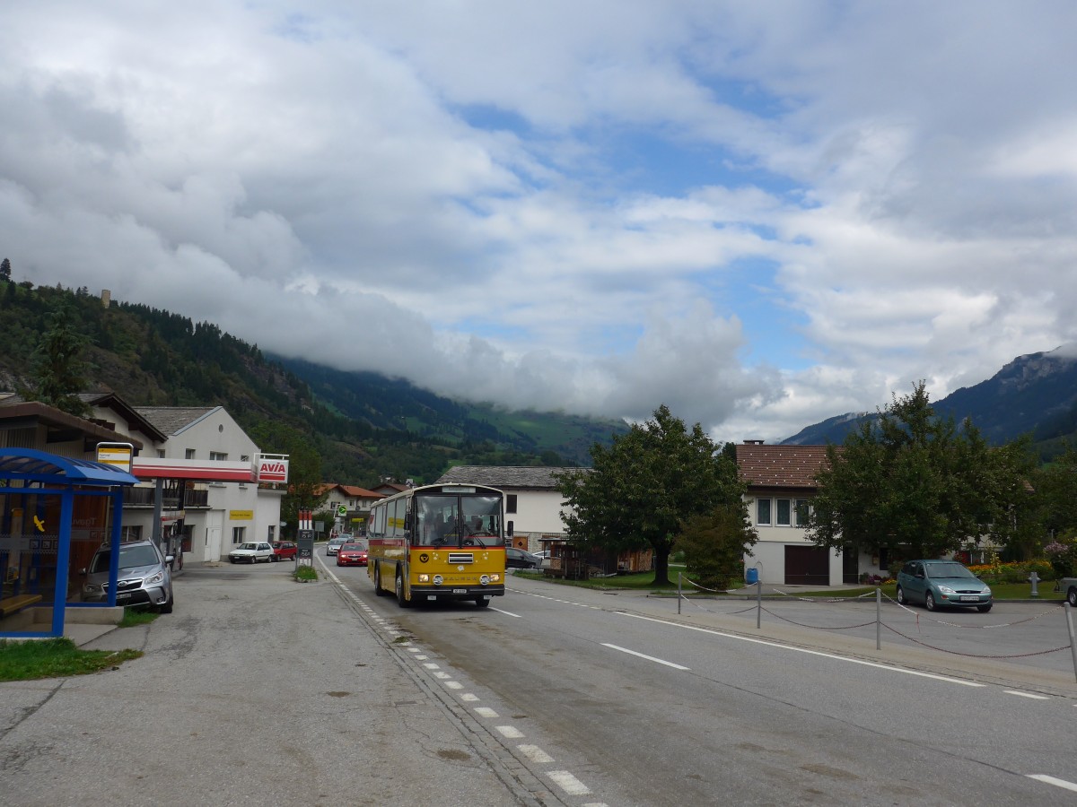 (165'382) - F�ssler, Unteriberg - Nr. 6/SZ 5232 - Saurer/R&J (ex Sch�rch, Gutenburg Nr. 6; ex P 24'358) am 19. September 2015 in Andeer, Tgavugl