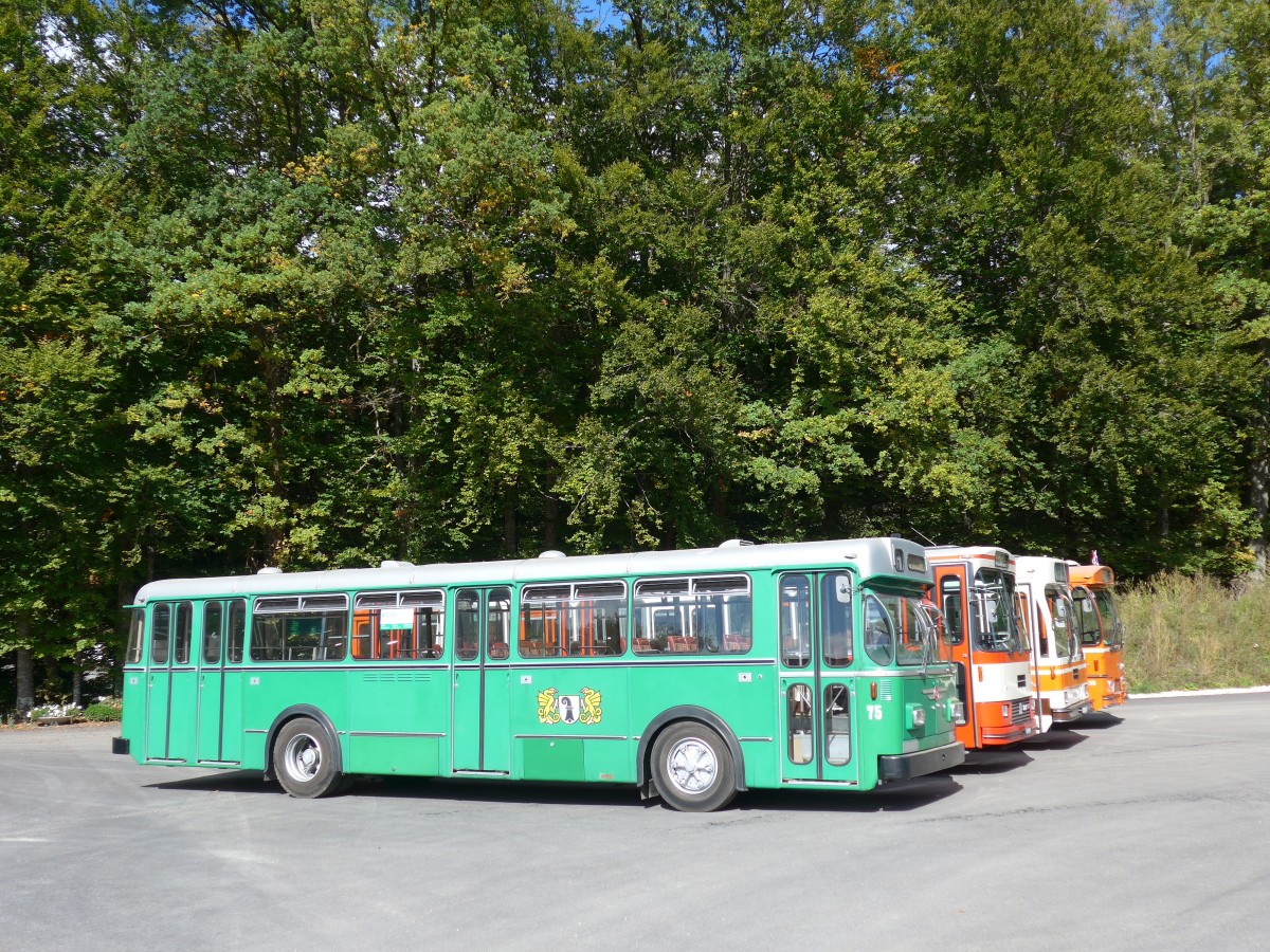 (165'961) - BVB Basel (RWB) - Nr. 75 - FBW/FHS am 4. Oktober 2015 in Burgdorf, �kihof Ziegelgut