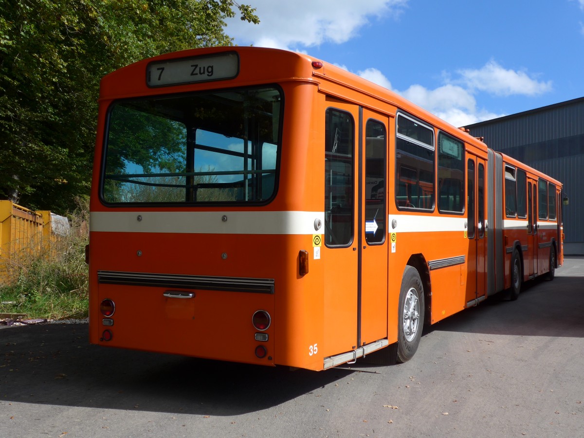 (165'975) - ZVB Zug (RWB) - Nr. 35 - FBW/Hess am 4. Oktober 2015 in Burgdorf, �kihof Ziegelgut