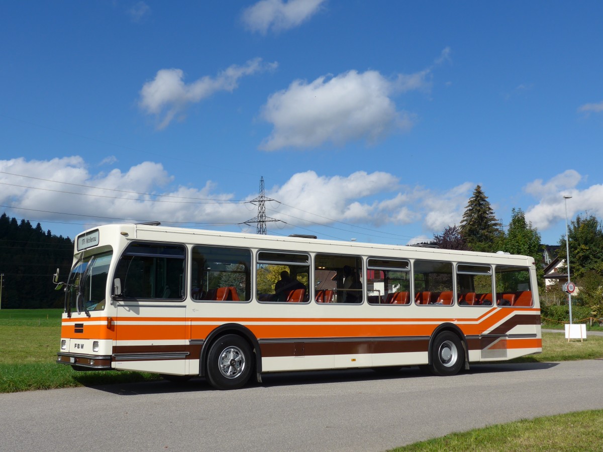 (165'978) - Wegm�ller, M�nsingen - BE 399'675 - FBW/R&J (ex Bamert, Wollerau) am 4. Oktober 2015 in Wynigen, Landi