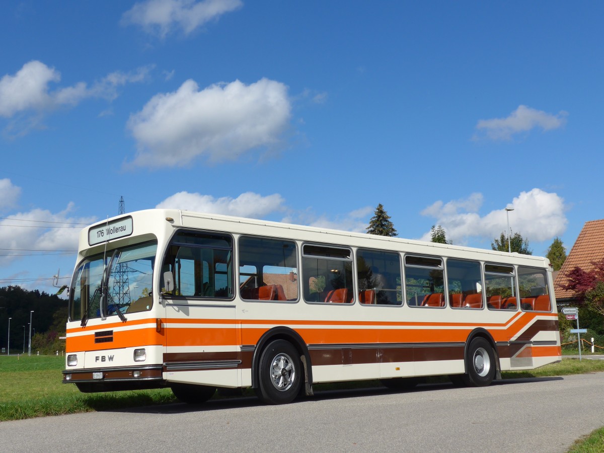 (165'980) - Wegm�ller, M�nsingen - BE 399'675 - FBW/R&J (ex Bamert, Wollerau) am 4. Oktober 2015 in Wynigen, Landi