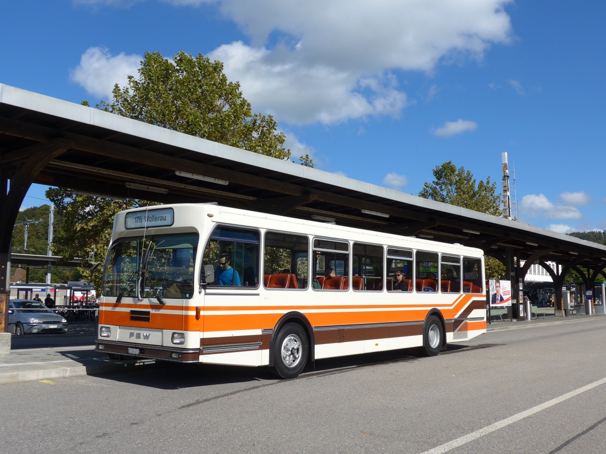 (165'999) - Wegm�ller, M�nsingen - BE 399'675 - FBW/R&J (ex Bamert, Wollerau) am 4. Oktober 2015 beim Bahnhof Burgdorf