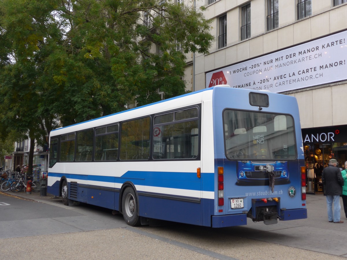 (166'354) - ZVB Zug (R�trobus) - VD 1260 - NAW/Hess (ex Ruklic, Schaffhausen; ex ZVB Zug Nr. 103; ex ZVB Zug Nr. 93) am 24. Oktober 2015 in Biel, Zentralplatz