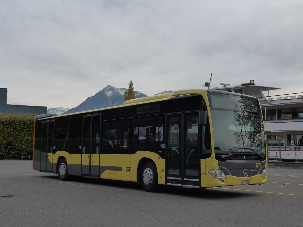 (166'486) - STI Thun - Nr. 181/BE 752'181 - Mercedes am 24. Oktober 2015 bei der Schiffl�ndte Thun