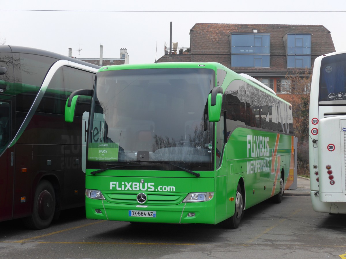 (167'673) - Aus Frankreich: Flixbus - DX 584 AZ - Mercedes am 5. Dezember 2015 in Z�rich, Sihlquai
