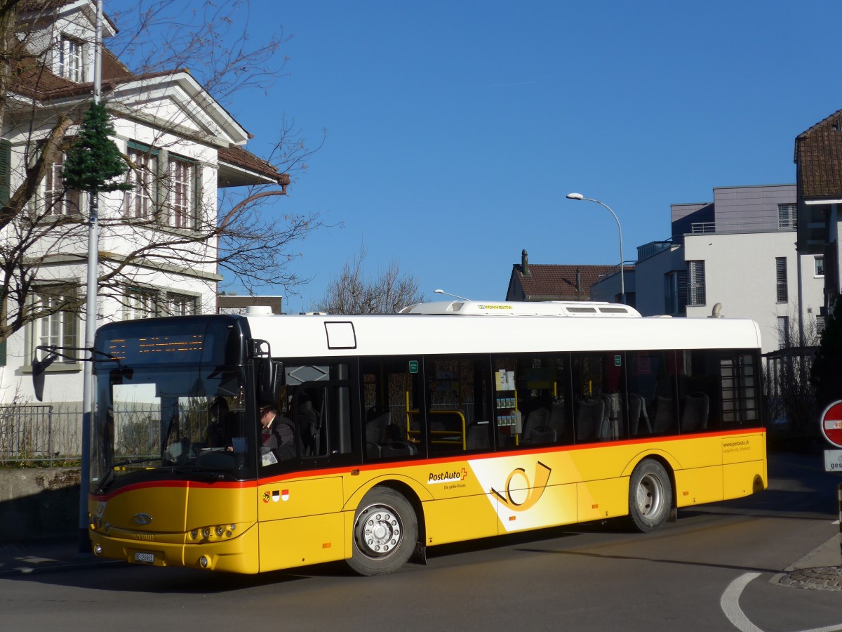 (167'861) - Lengacher, Wichtrach - Nr. 4/BE 26'963 - Solaris am 20. Dezember 2015 beim Bahnhof M�nsingen
