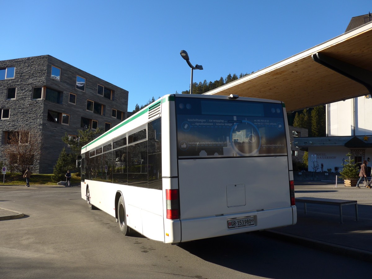 (167'958) - Stuppan, Flims - GR 153'980 - MAN (ex TN Neuch�tel Nr. 226) am 26. Dezember 2015 in Laax, Bergbahnen