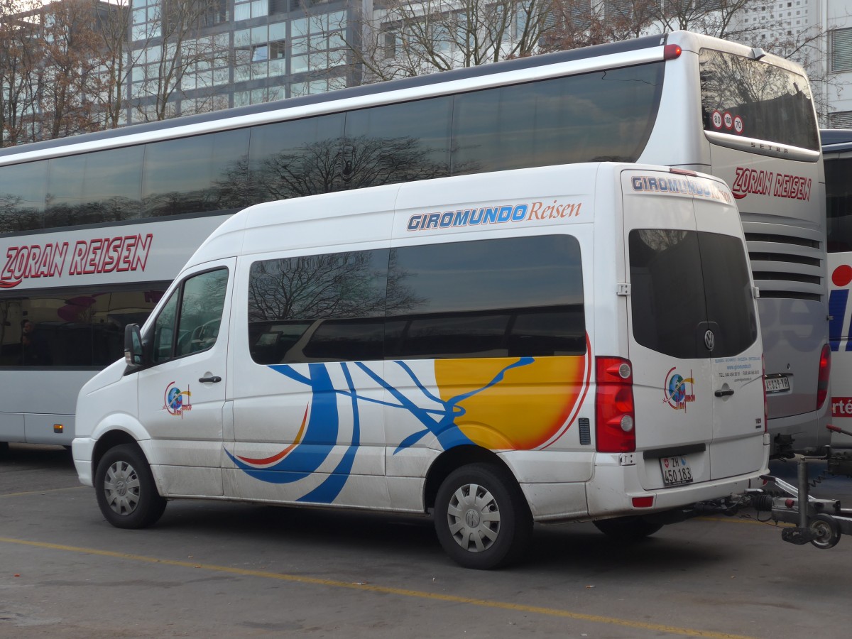 (168'125) - Giromundo, Z�rich - ZH 450'183 - VW am 29. Dezember 2015 in Z�rich, Sihlquai