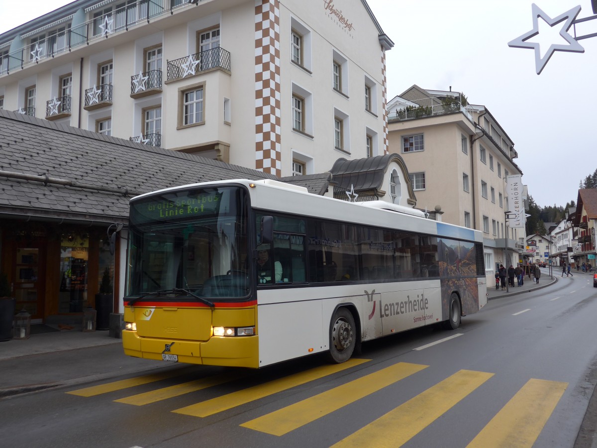 (168'269) - Bossi&Hemmi, Tiefencastel - GR 76'554 - Volvo/Hess (ex D�nser, Trimmis; ex PostAuto Graub�nden; ex P 25'676) am 2. Januar 2016 in Lenzerheide, Post