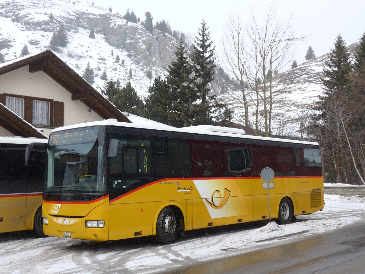 (168'501) - PostAuto Graub�nden - GR 106'553 - Irisbus am 23. Januar 2016 in Bivio, Post
