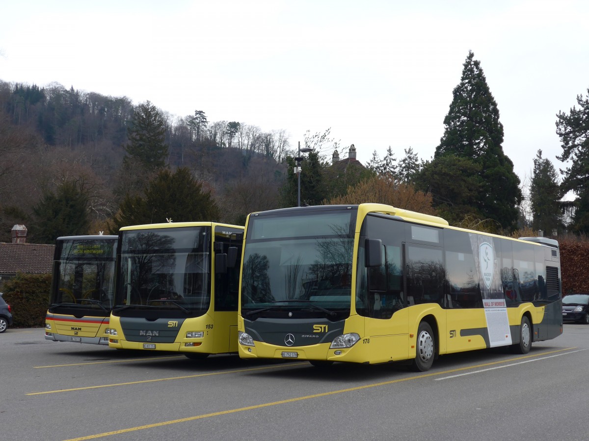 (168'729) - STI Thun - Nr. 178/BE 752'178 - Mercedes am 17. Februar 2016 bei der Schiffl�ndte Thun