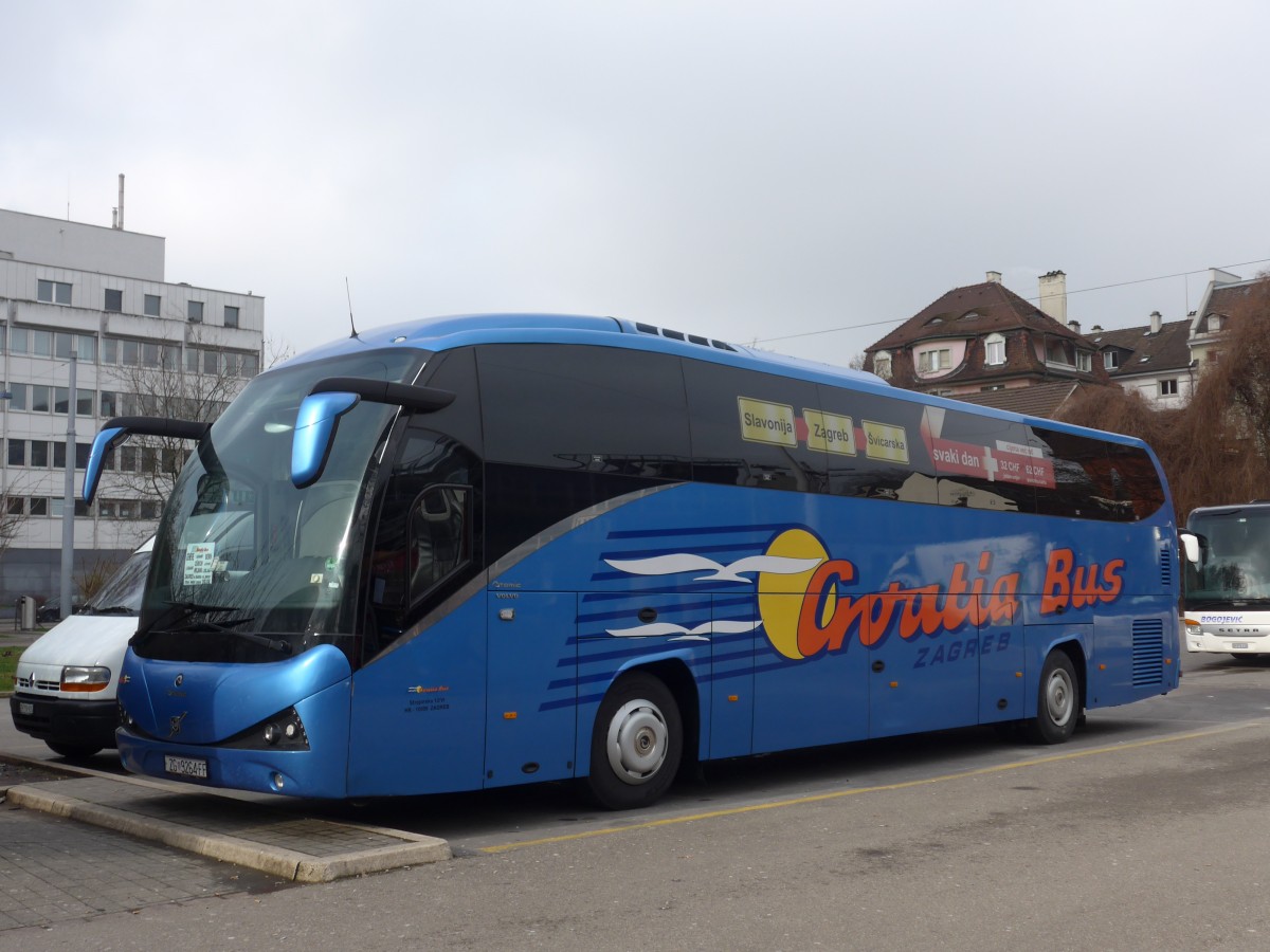 (168'862) - Aus Kroatien: Croatia Bus, Zagreb - ZG 9264-FF - Volvo/Atomic am 24. Februar 2016 in Z�rich, Sihlquai