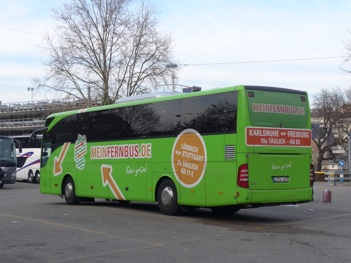 (169'007) - Aus Deutschland: Stiefvater, Binzen - L�-SL 6600 - Mercedes am 27. Februar 2016 in Z�rich, Sihlquai