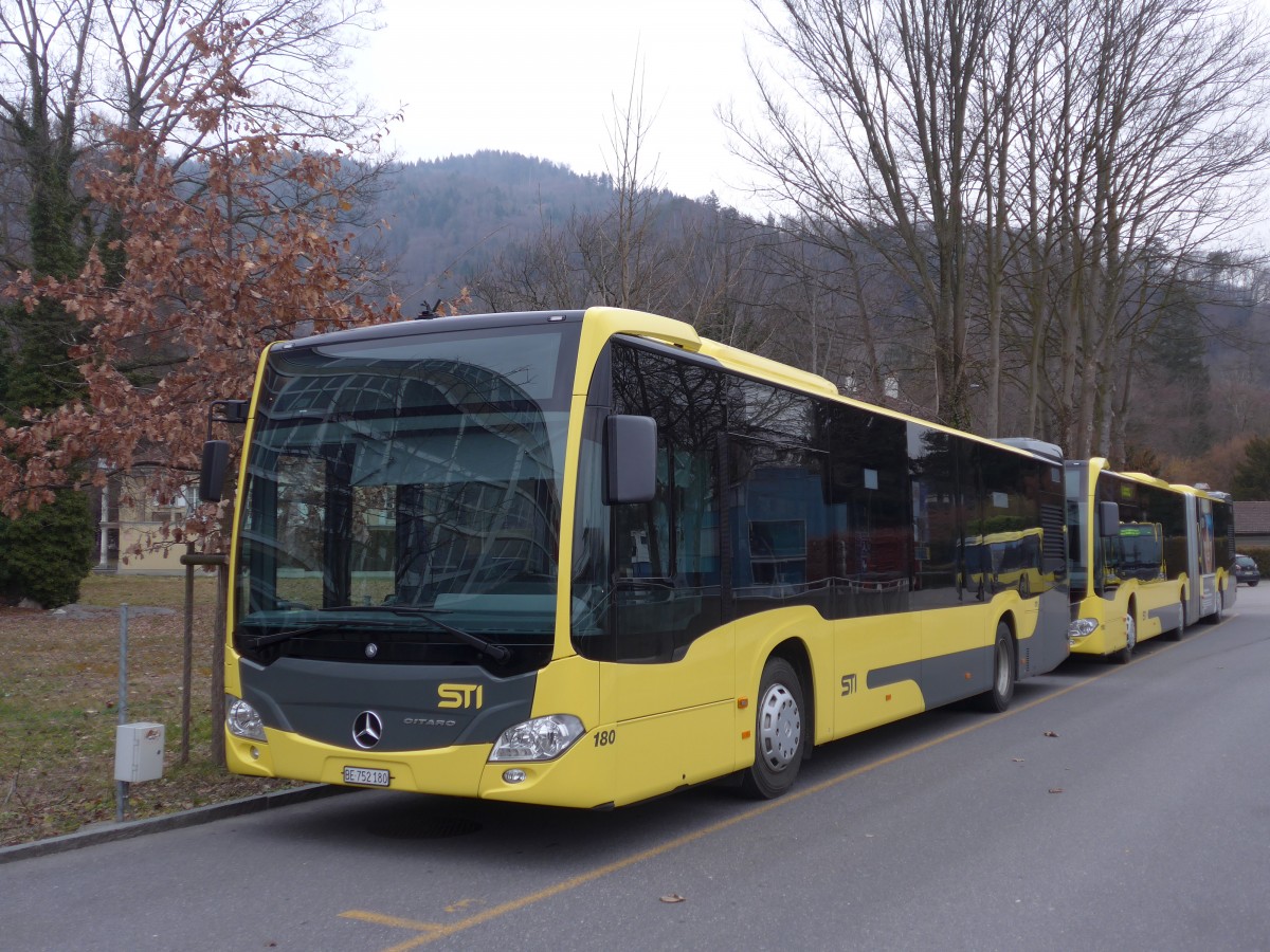 (169'012) - STI Thun - Nr. 180/BE 752'180 - Mercedes am 29. Februar 2016 bei der Schiffl�ndte Thun