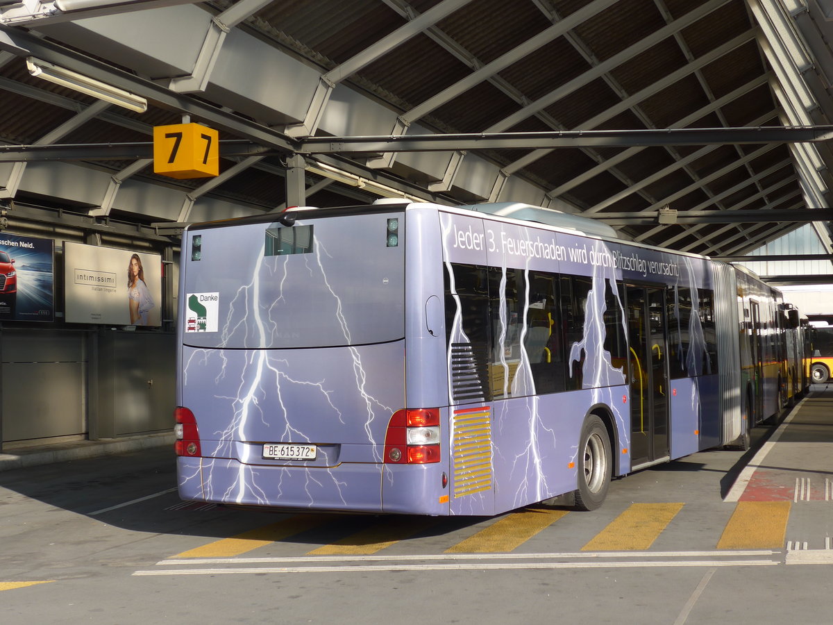 (169'257) - PostAuto Bern - Nr. 667/BE 615'372 - MAN am 19. M�rz 2016 in Bern, Postautostation