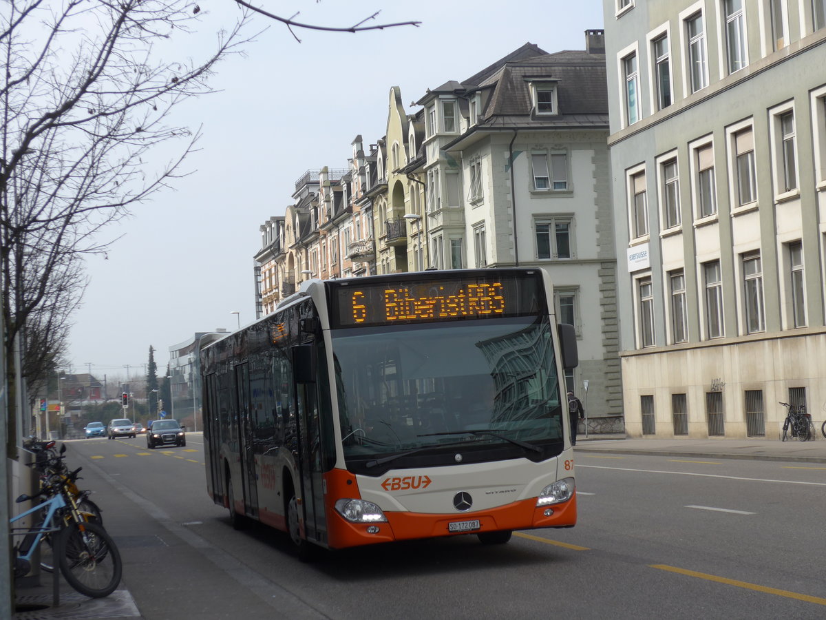 (169'354) - BSU Solothurn - Nr. 172'087 - Mercedes am 21. M�rz 2016 beim Hauptbahnhof Solothurn