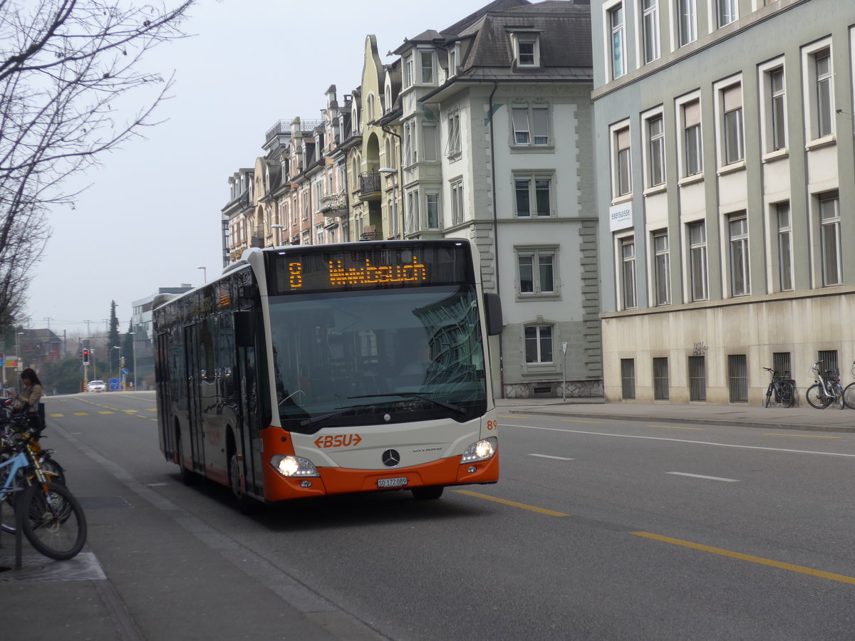 (169'355) - BSU Solothurn - Nr. 89/SO 172'089 - Mercedes am 21. M�rz 2016 beim Hauptbahnhof Solothurn