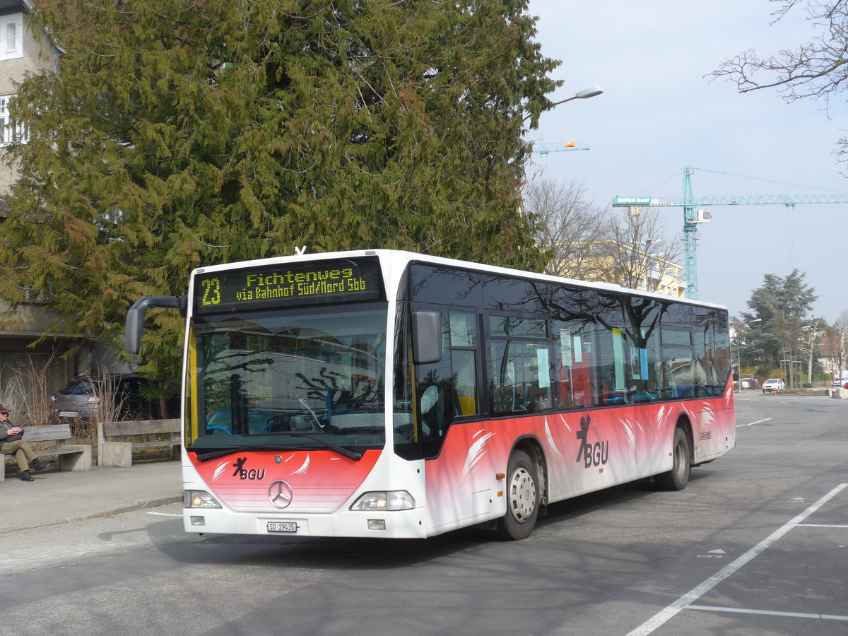 (169'397) - BGU Grenchen - Nr. 17/SO 29'435 - Mercedes am 21. M�rz 2016 beim Bahnhof Grenchen S�d