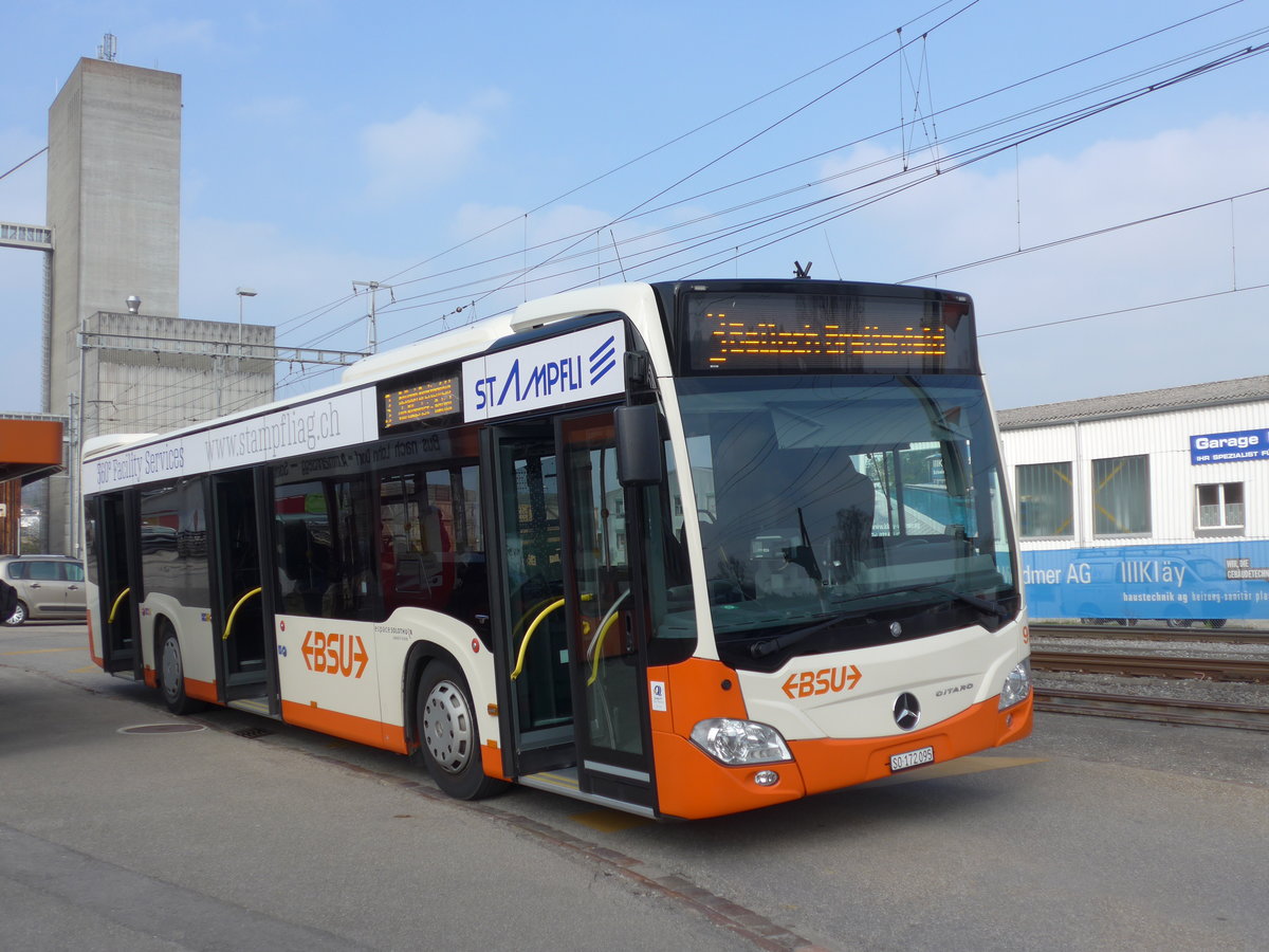 (169'407) - BSU Solothurn - Nr. 95/SO 172'095 - Mercedes am 21. M�rz 2016 beim Bahnhof Lohn-L�terkofen