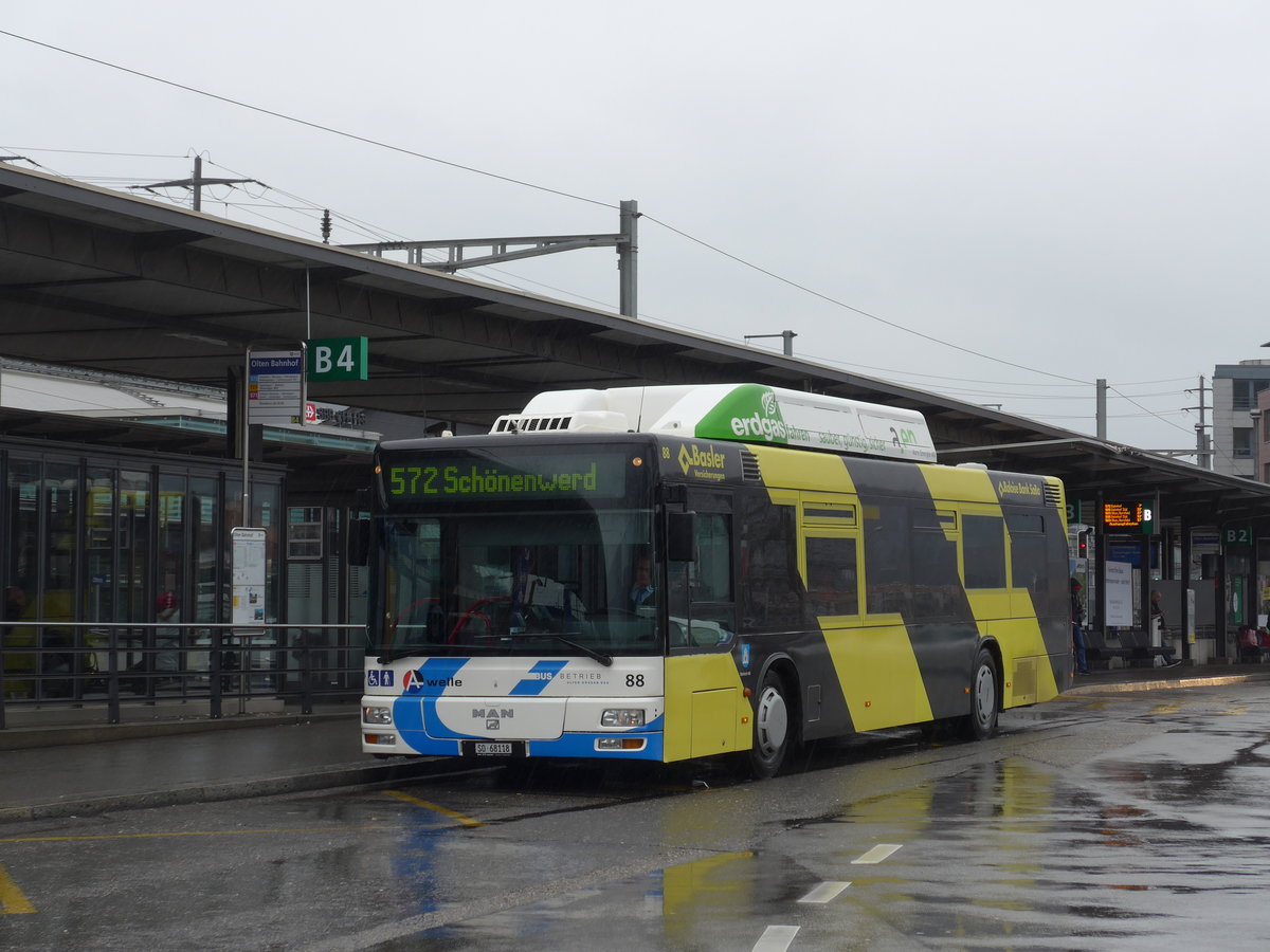 (169'500) - BOGG Wangen b.O. - Nr. 88/SO 68'118 - MAN am 25. M�rz 2016 beim Bahnhof Olten