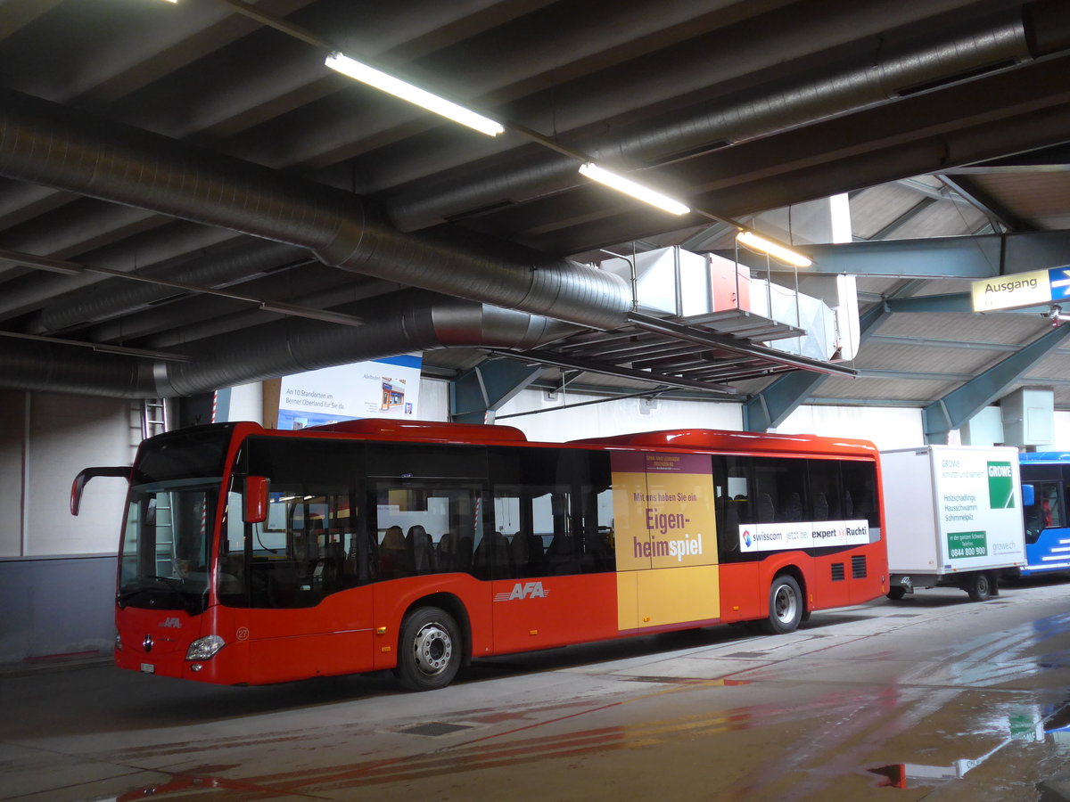 (169'518) - AFA Adelboden - Nr. 27/BE 26'773 - Mercedes am 27. M�rz 2016 im Autobahnhof Adelboden