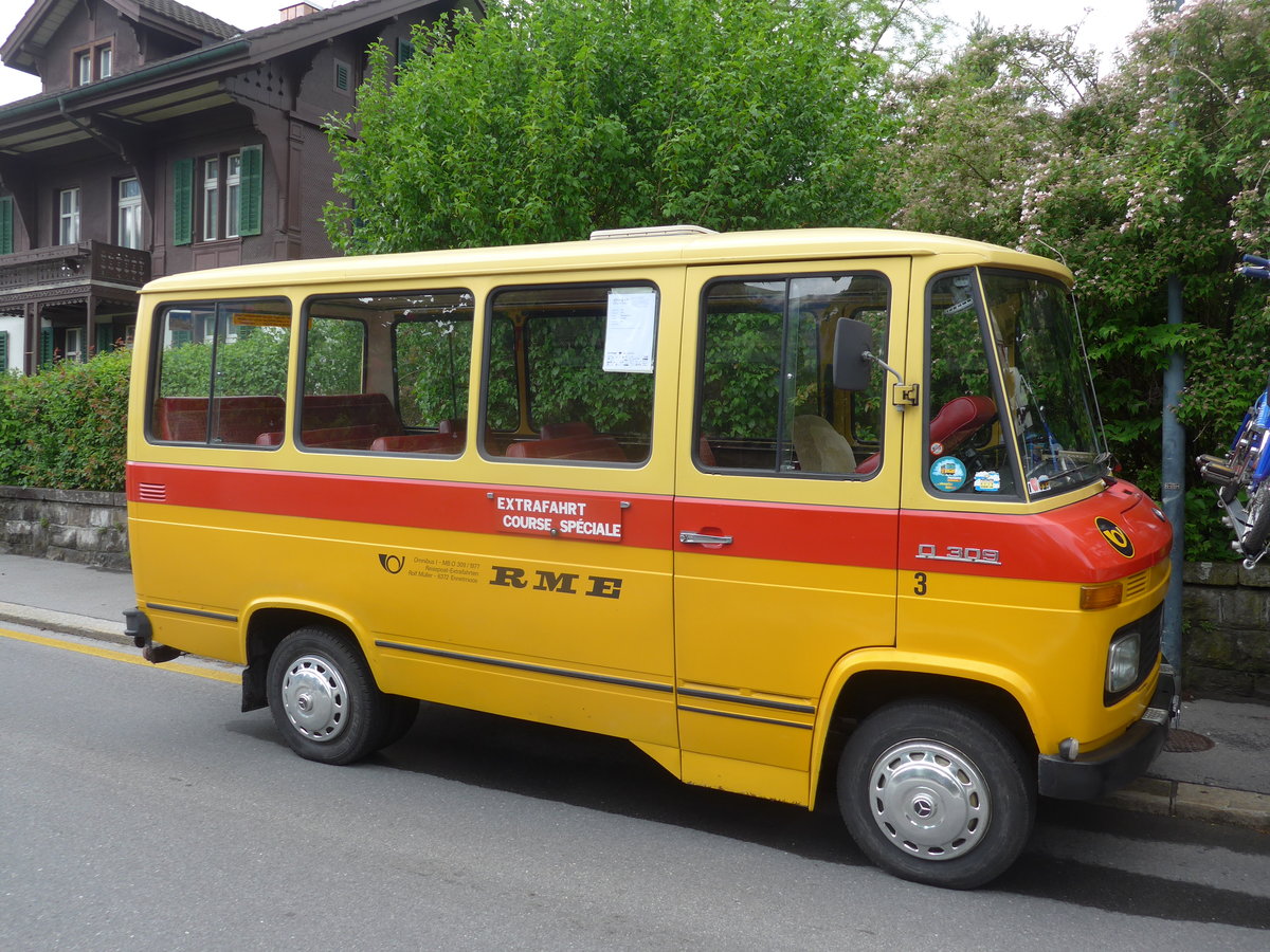(170'841) - Scheidegger, Sch�nb�hl - Nr. 3/BE 150'067 - Mercedes (ex M�ller, Ennetmoos Nr. 3; ex Berwert, Stalden; ex Privat) am 14. Mai 2016 in Sarnen, OiO