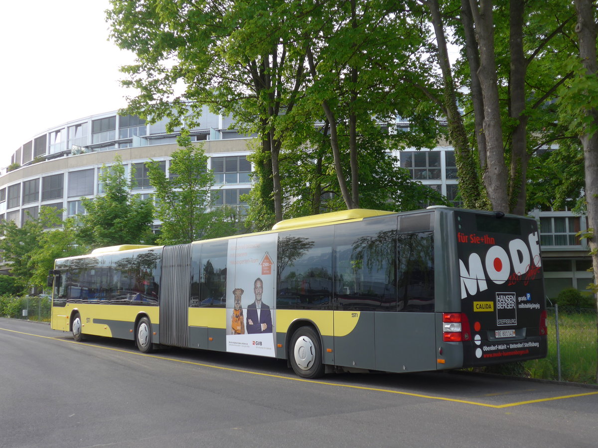(170'987) - STI Thun - Nr. 143/BE 801'143 - MAN am 18. Mai 2016 bei der Schiffl�ndte Thun