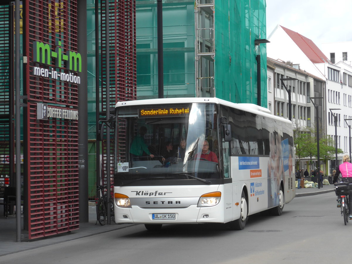 (171'046) - Kl�pfer, Neenstetten - UL-OK 150 - Setra am 19. Mai 2016 in Ulm, Rathaus Ulm