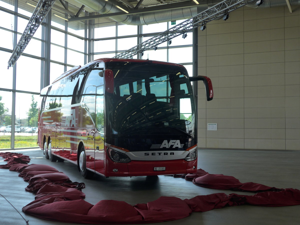 (171'131) - F�r die Schweiz: AFA Adelboden - Nr. 16/BE 21'181 - Setra am 20. Mai 2016 in Neu-Ulm, Setrawerk