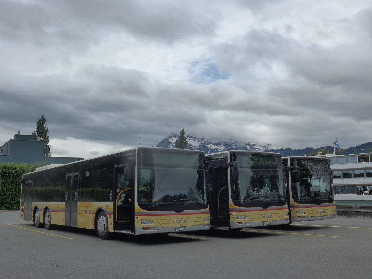 (171'528) - STI Thun - Nr. 138/BE 801'138 - MAN am 30. Mai 2016 bei der Schiffl�ndte Thun