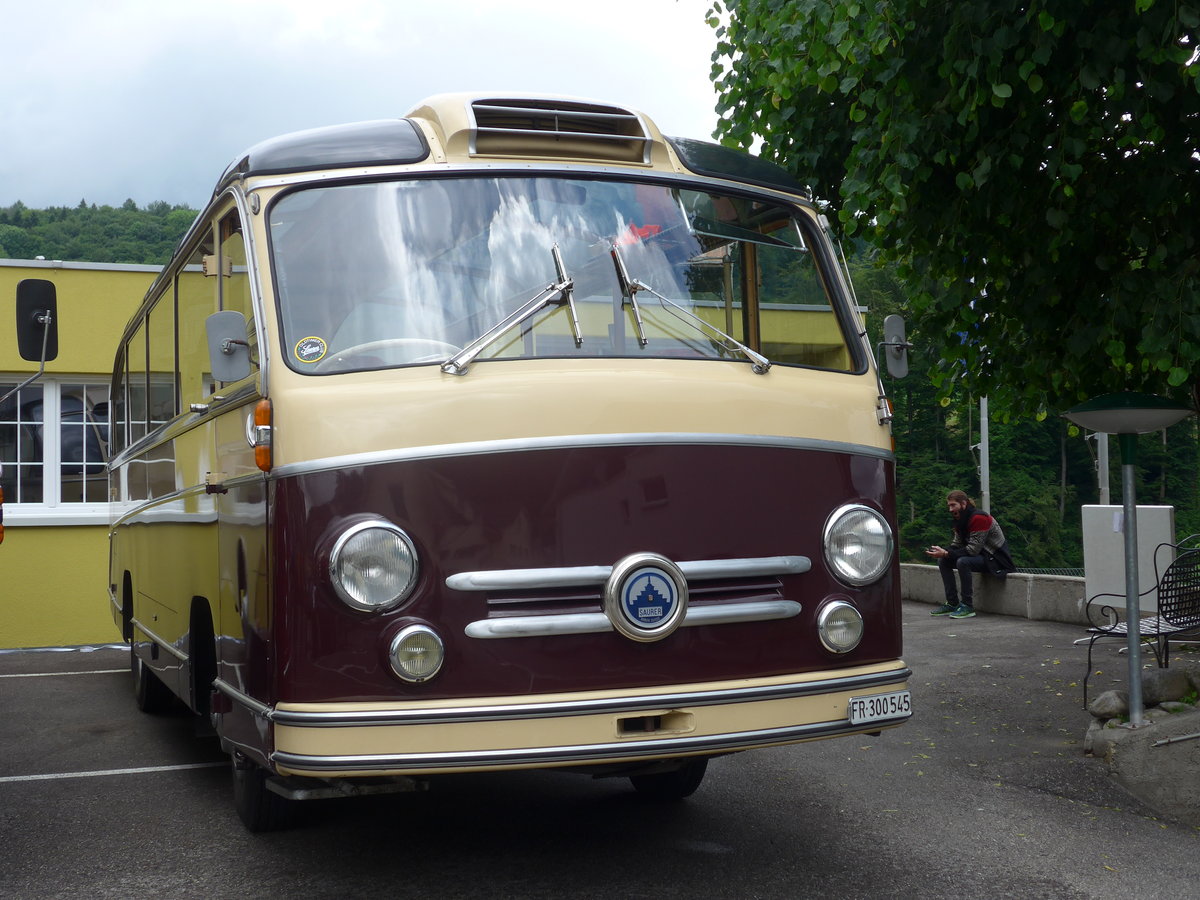 (171'630) - Schlapp, Cottens - FR 300'545 - Saurer/Saurer (ex Kopp&Tschudin, Oberuzwil; ex Gowa, Luzern; ex Waser, Stans; ex Koch, Luzern) am 4. Juni 2016 in M�hlethal, Gasthof Linde
