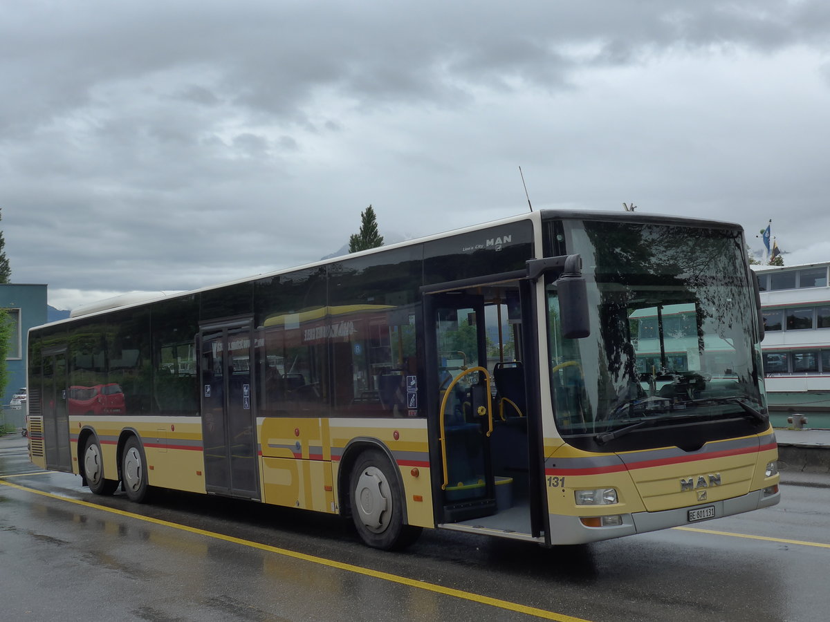 (171'762) - STI Thun - Nr. 131/BE 801'131 - MAN am 13. Juni 2016 bei der Schiffl�ndte Thun
