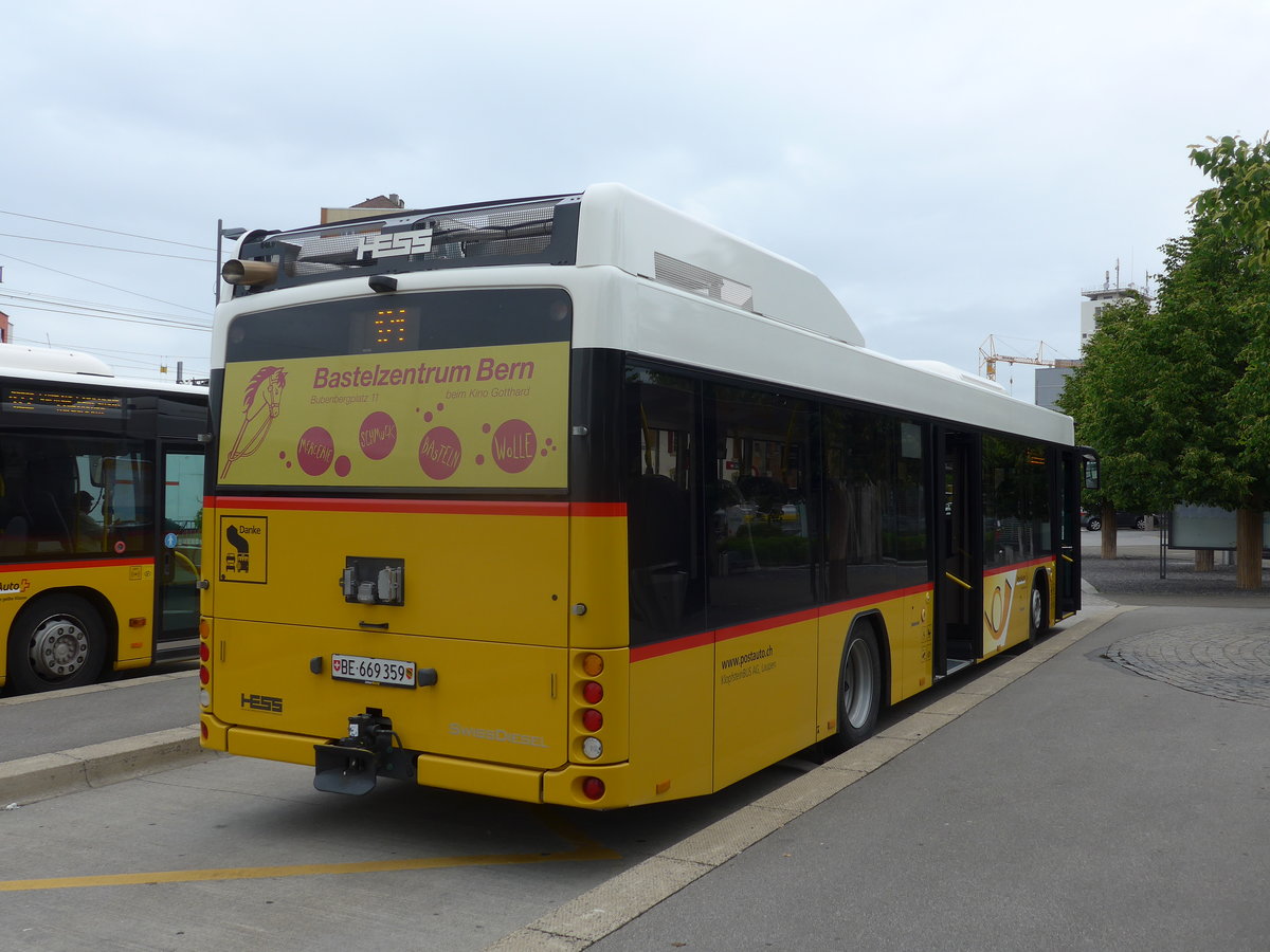 (171'767) - Klopfstein, Laupen - Nr. 6/BE 669'359 - Hess am 13. Juni 2016 beim Bahnhof D�dingen