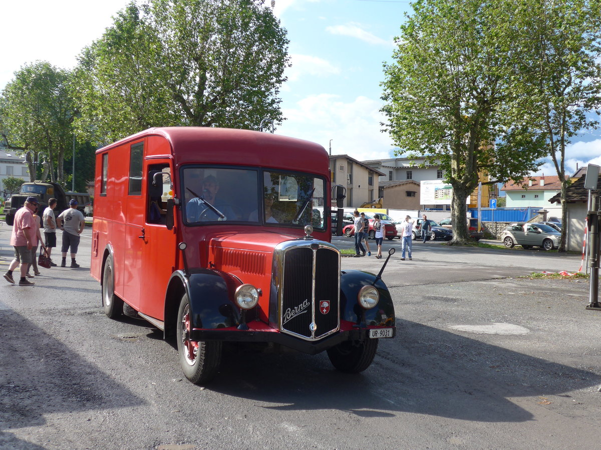 (171'959) - Schuler, Amsteg - UR 9031 - Berna/Hess (ex H�fliger, Luzern; ex M+3143) am 25. Juni 2016 in Aigle, Saurertreffen
